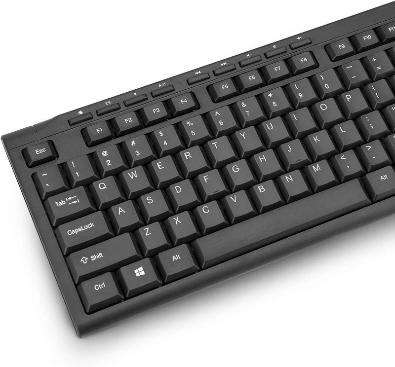 RII RK907 Ultra-Slim Compact USB Wired Keyboard for Mac and PC,Windows 10/8 / 7 / Vista/XP(Black) (2PCS) - Image 3